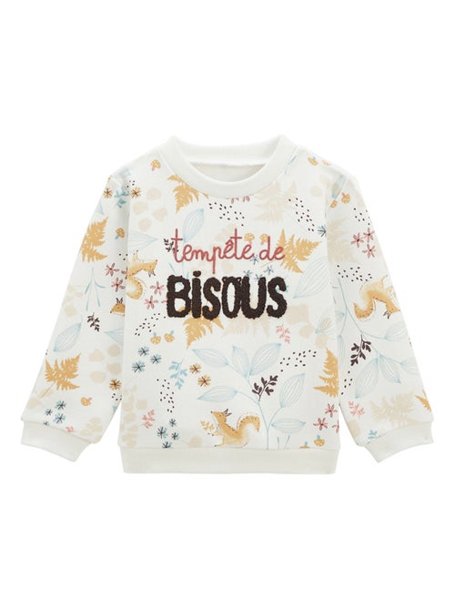 Sweat-shirt bébé en molleton Bloom - Kiabi