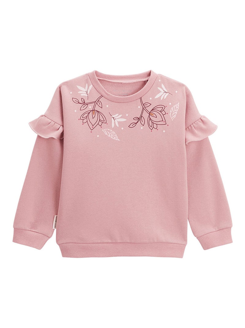 Sweat-shirt bébé en molleton Deepali Rose - Kiabi