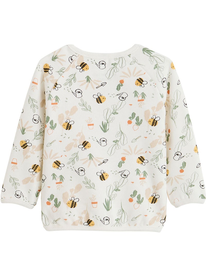 Sweat-shirt bébé en molleton Eden Beige - Kiabi