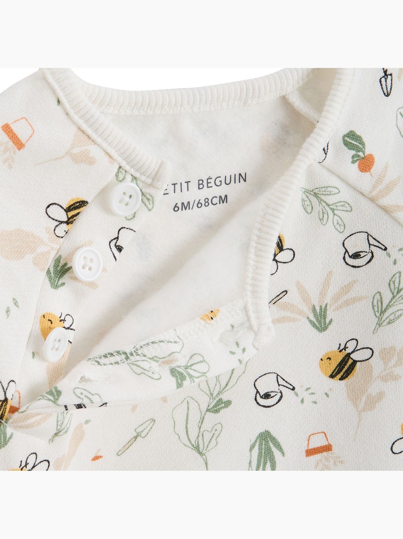 Sweat-shirt bébé en molleton Eden Beige - Kiabi