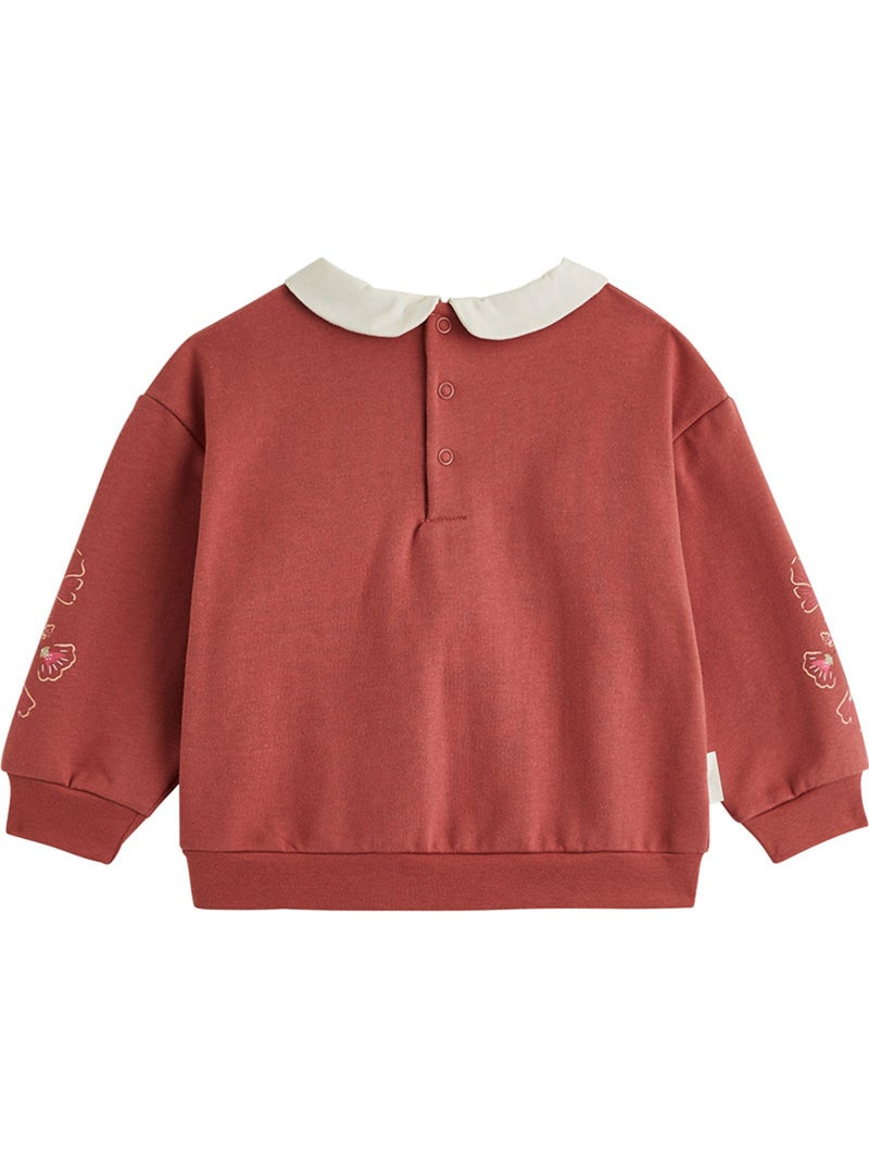 Sweat-shirt bébé en molleton léa Rose - Kiabi