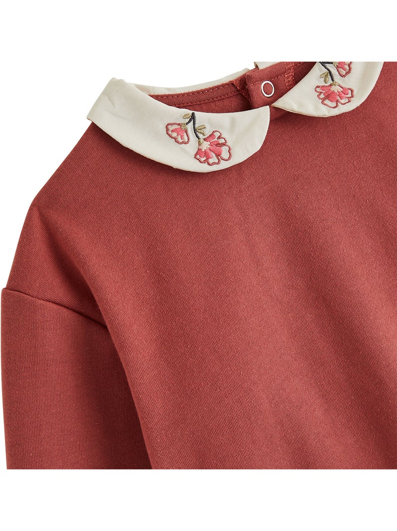 Sweat-shirt bébé en molleton léa Rose - Kiabi