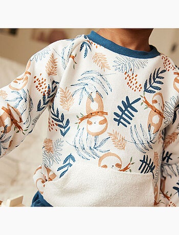 Petit Béguin Sweat Bébé Mixte Molleton Little Fox – Ouverture Complète Dos, Doux Et Chaud