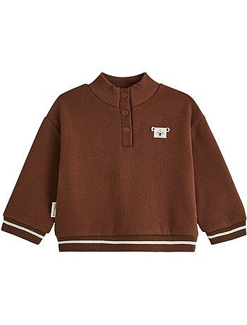 Sweat-shirt bébé en molleton mathéo