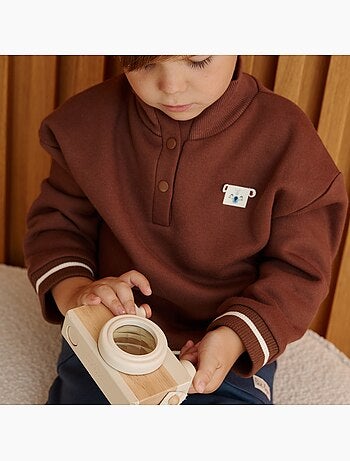 Sweat-shirt bébé en molleton mathéo
