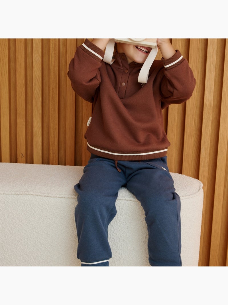 Sweat-shirt bébé en molleton mathéo Marron - Kiabi