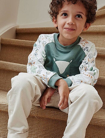 Sweat-shirt bébé en molleton Merlin
