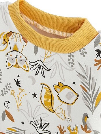 Sweat-shirt bébé en molleton Petit Loup