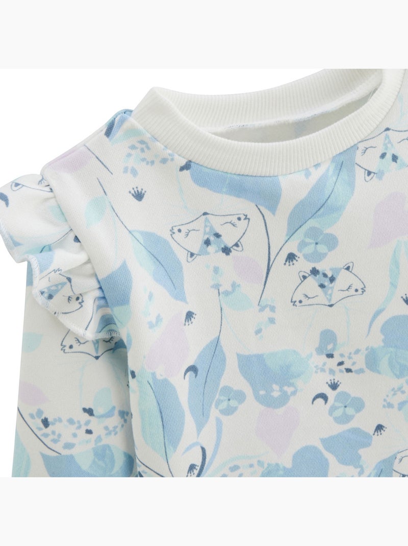 Sweat-shirt bébé en molleton Polarmoon Ecru - Kiabi
