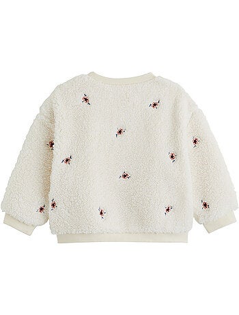 Sweat-shirt bébé en sherpa cléo