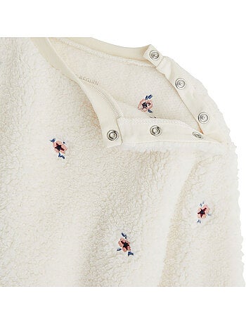 Sweat-shirt bébé en sherpa cléo