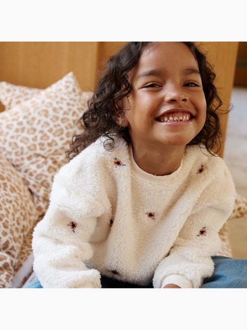 Sweat-shirt bébé en sherpa cléo - Kiabi Sweat-shirt bébé en sherpa cléo - Kiabi