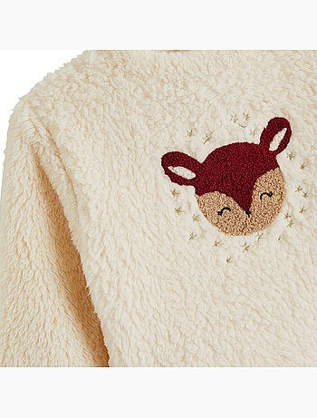 Sweat-shirt bébé en sherpa grace