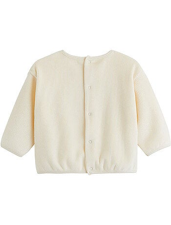 Sweat-shirt bébé en velours neige