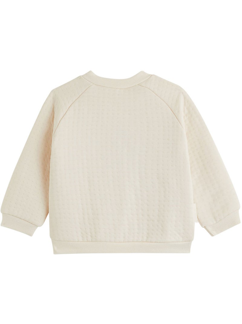 Sweat-shirt bébé voix lactée Ecru - Kiabi