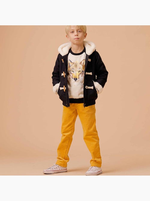 Sweat-Shirt Beige Garçon Imprimé Loup THE WOLF - La Faute à Voltaire - Kiabi Sweat-Shirt Beige Garçon Imprimé Loup THE WOLF - La Faute à Voltaire - Kiabi