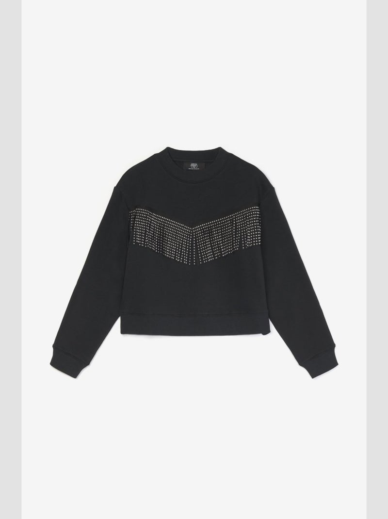 Sweat-Shirt BESSYGI 'Le Temps Des Cerises' Noir - Kiabi