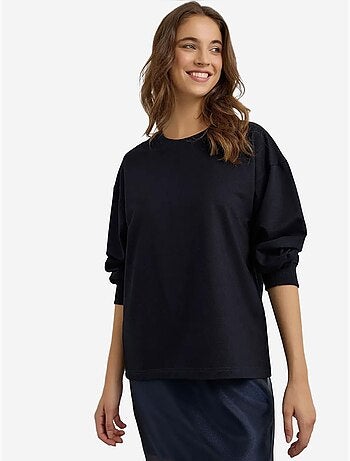 Sweat-shirt bleu marine