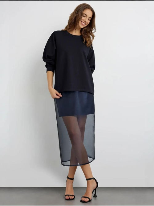 Sweat-shirt bleu marine - Kiabi