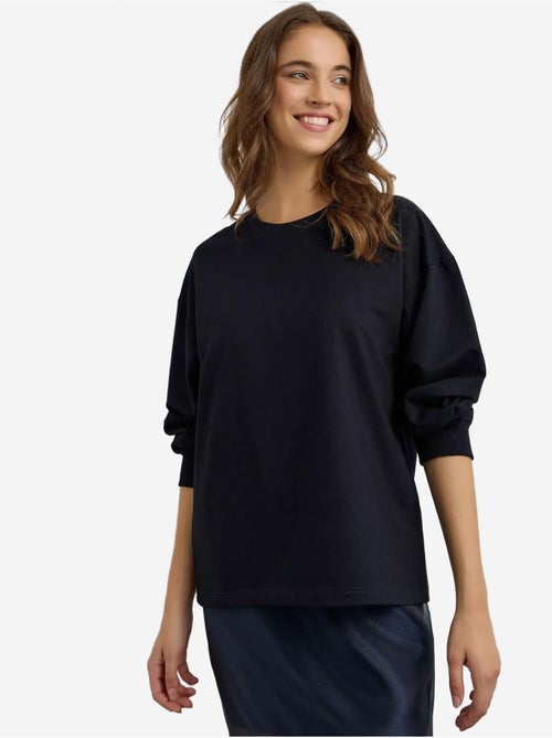 Sweat-shirt bleu marine - Kiabi