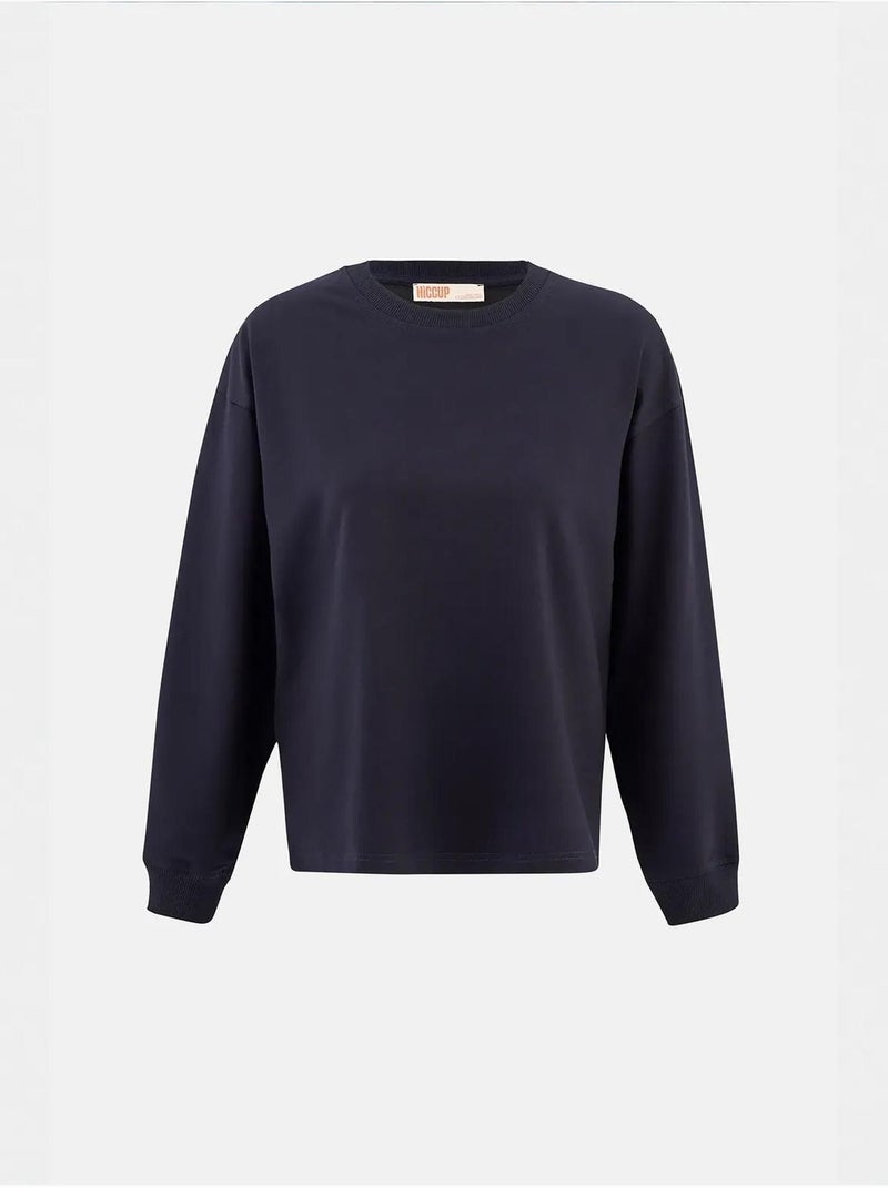 Sweat-shirt bleu marine Bleu - Kiabi
