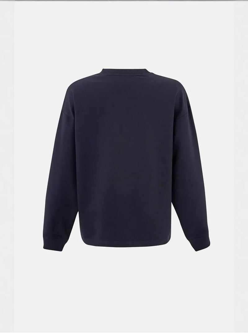 Sweat-shirt bleu marine Bleu - Kiabi