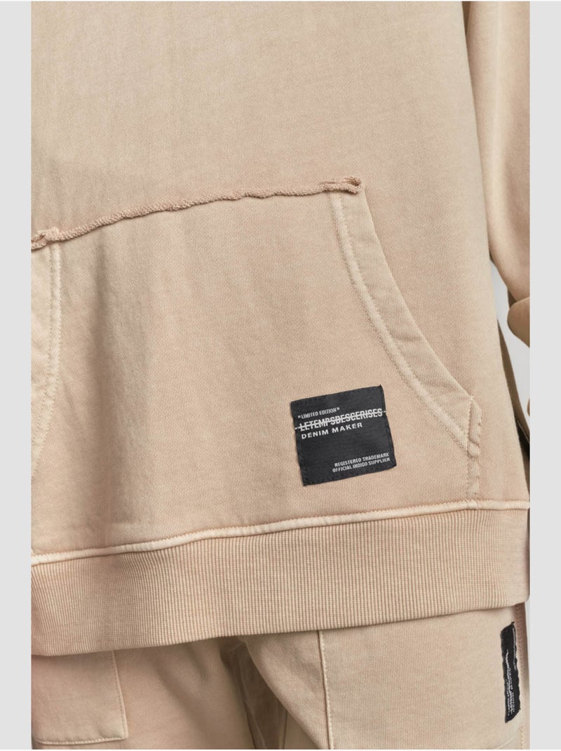 Sweat-shirt capuche anibo 'le temps des cerises' Marron - Kiabi