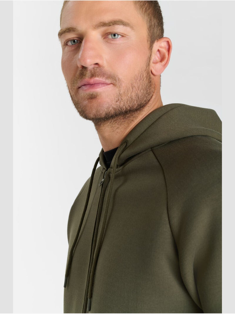 Sweat-shirt capuche balin 'le temps des cerises' Kaki - Kiabi