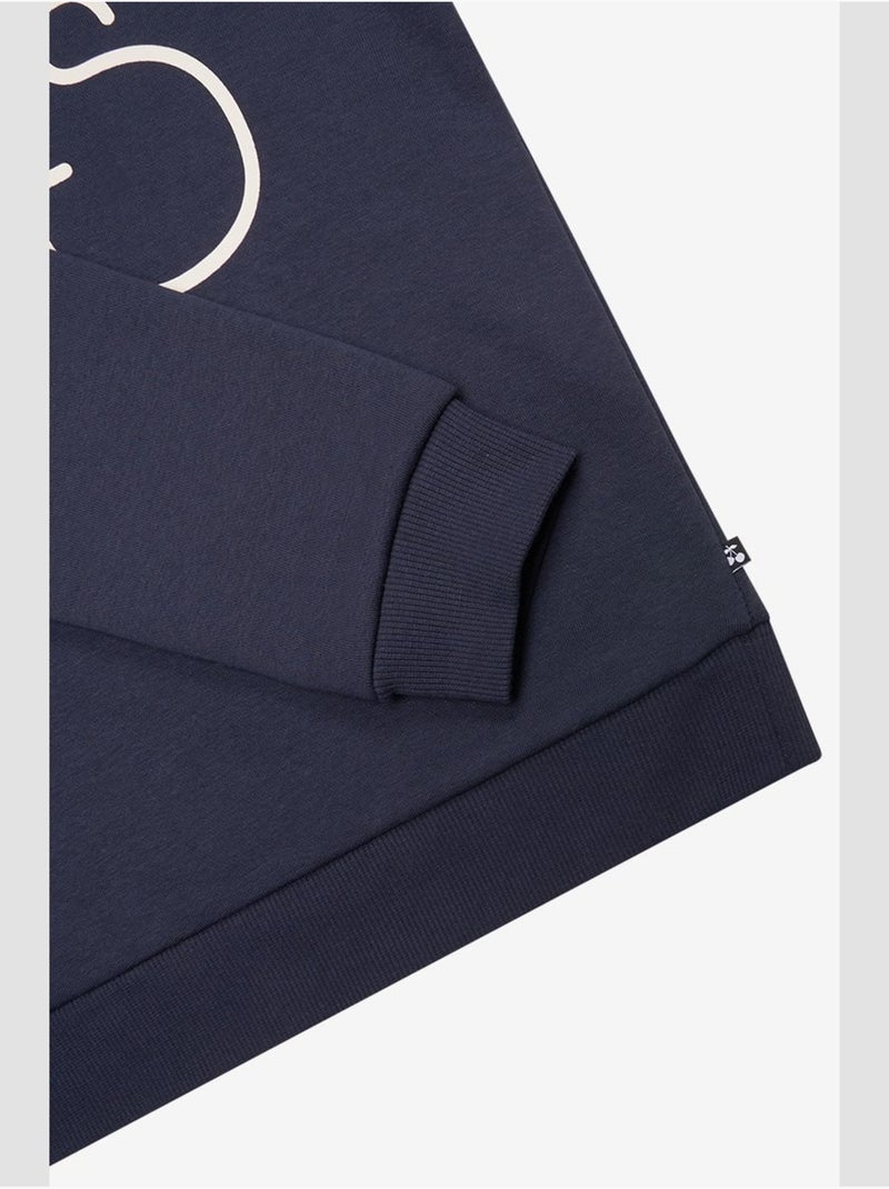 Sweat-shirt capuche celiagi 'le temps des cerises' Bleu - Kiabi