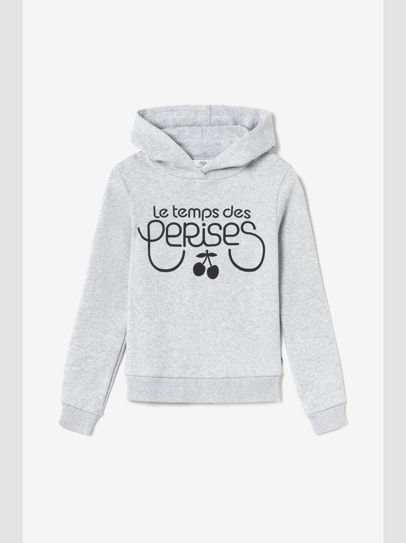 Sweat-Shirt capuche CELIAGI 'Le Temps Des Cerises' Gris - Kiabi