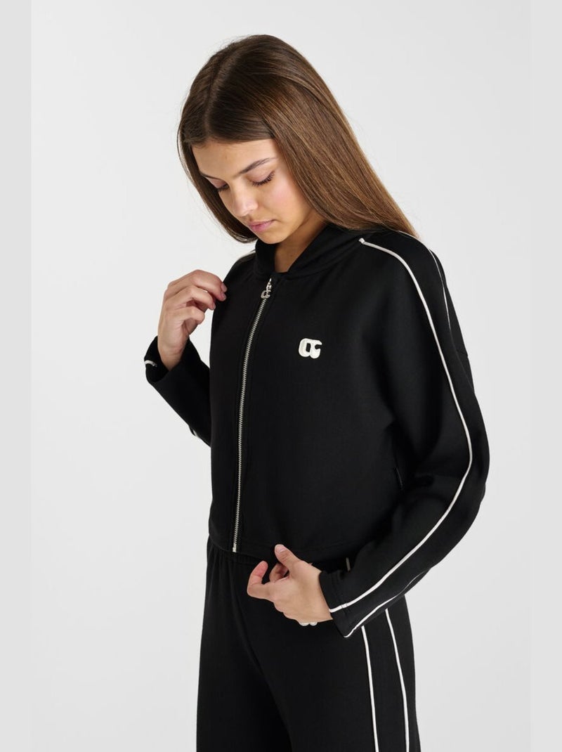 Sweat-Shirt capuche FRIPIGI 'Le Temps Des Cerises' Noir - Kiabi
