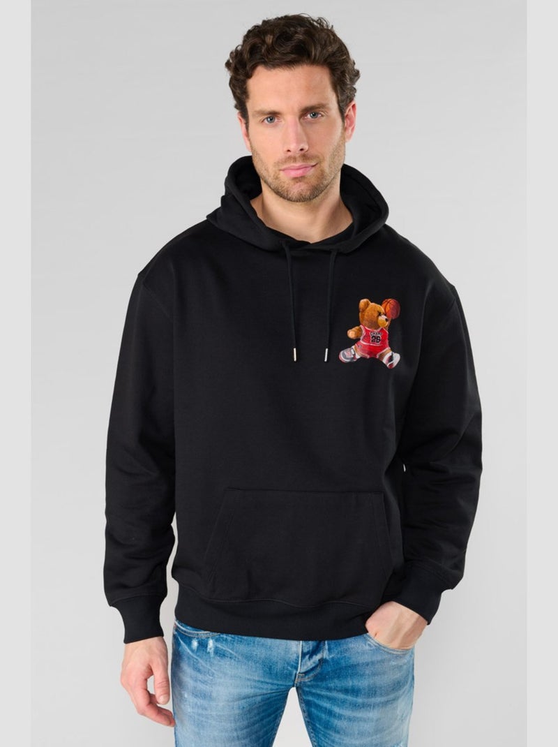 Sweat-Shirt capuche LORO 'Le Temps Des Cerises' Noir - Kiabi