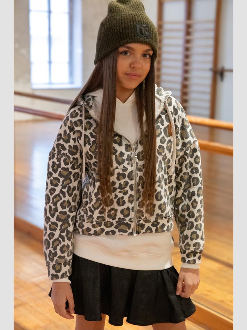 Sweat-Shirt capuche PAMELAGI 'Le Temps Des Cerises' Marron - Kiabi