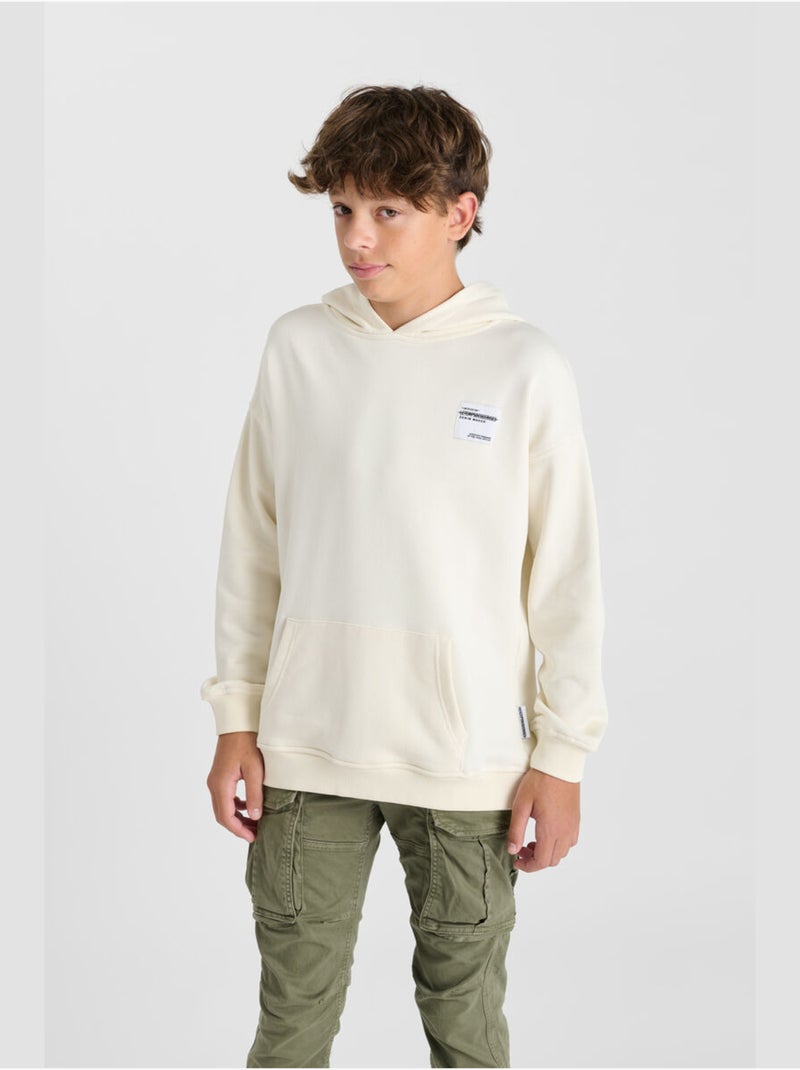 Sweat-Shirt capuche RULBO 'Le Temps Des Cerises' Beige Garçon