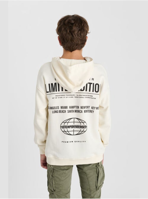 Sweat-shirt capuche rulbo 'le temps des cerises' - Kiabi