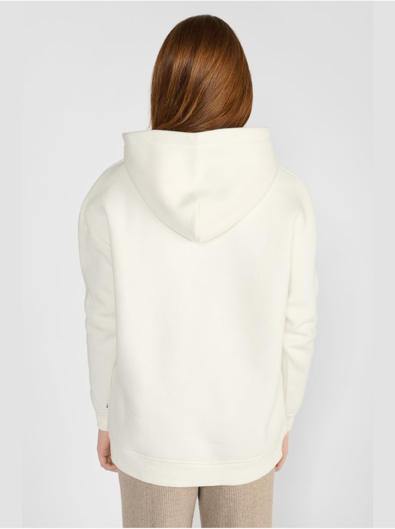 Sweat-shirt capuche samigi 'le temps des cerises' Blanc - Kiabi