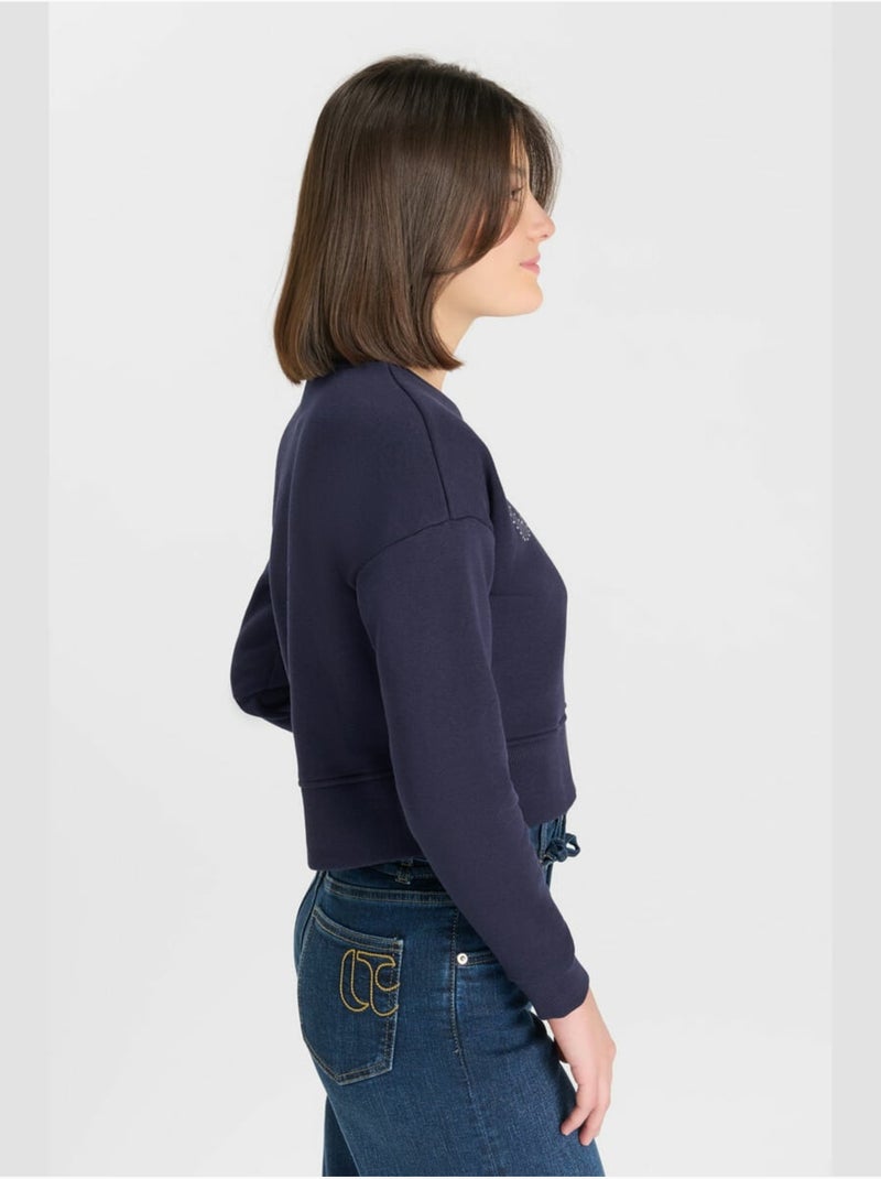 Sweat-shirt cerigi 'le temps des cerises' Bleu - Kiabi