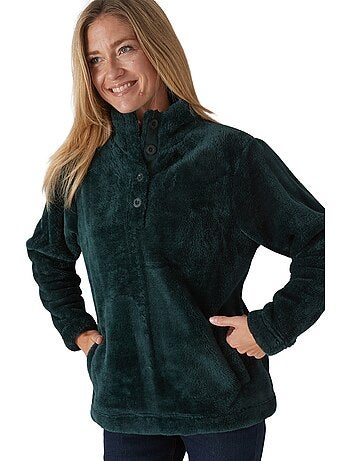 Sweat-shirt col montant maille douce - DAXON