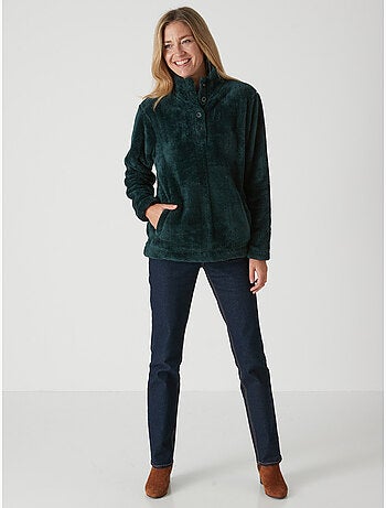 Sweat-shirt col montant maille douce - DAXON