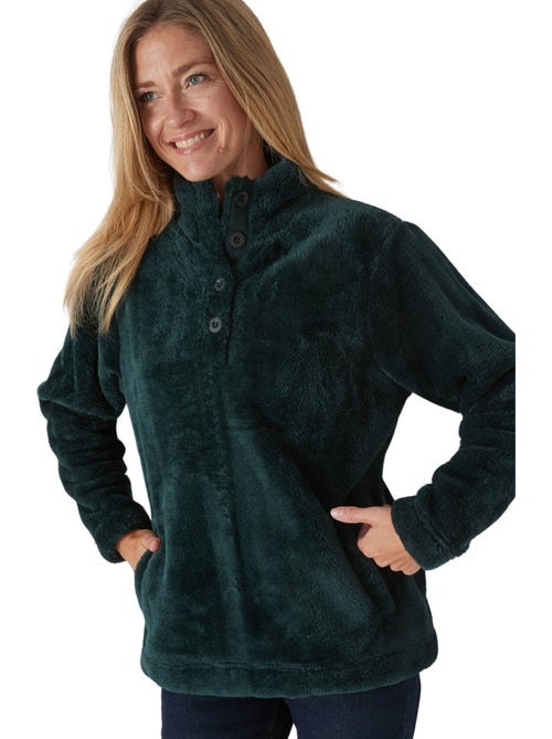 Sweat-shirt col montant maille douce - DAXON - Kiabi