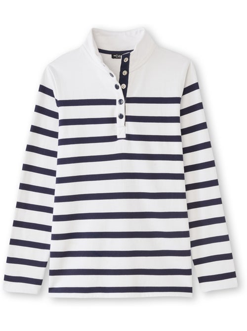 Sweat-shirt col montant rayé - DAXON - Kiabi