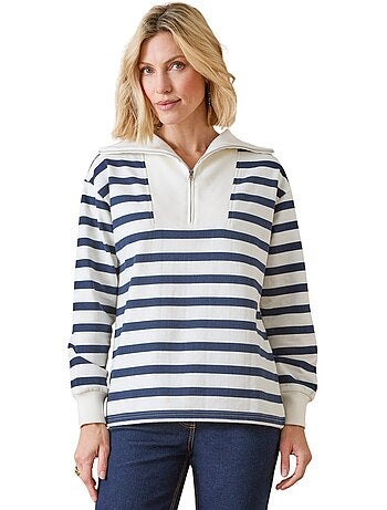 Sweat-shirt col montant zippé - DAXON