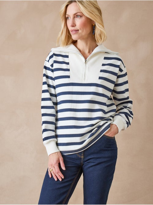 Sweat-shirt col montant zippé - DAXON - Kiabi