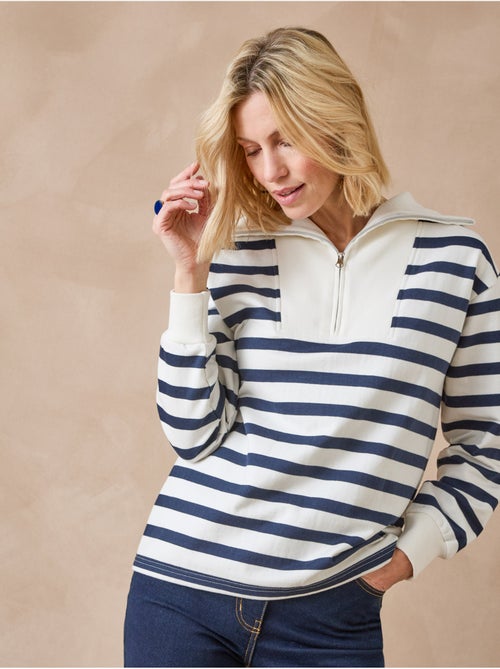Sweat-shirt col montant zippé - DAXON - Kiabi