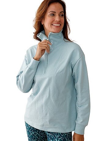 Sweat-shirt col montant zippé - DAXON