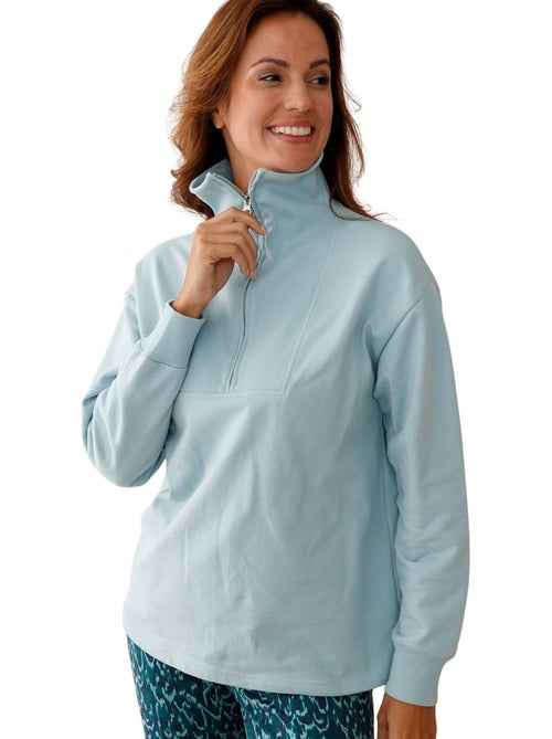Sweat-shirt col montant zippé - DAXON - Kiabi