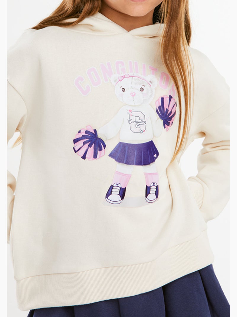 Sweat-shirt conguitos Beige - Kiabi