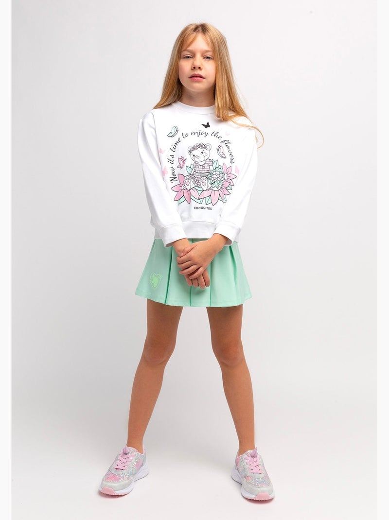 Sweat-shirt conguitos Blanc - Kiabi