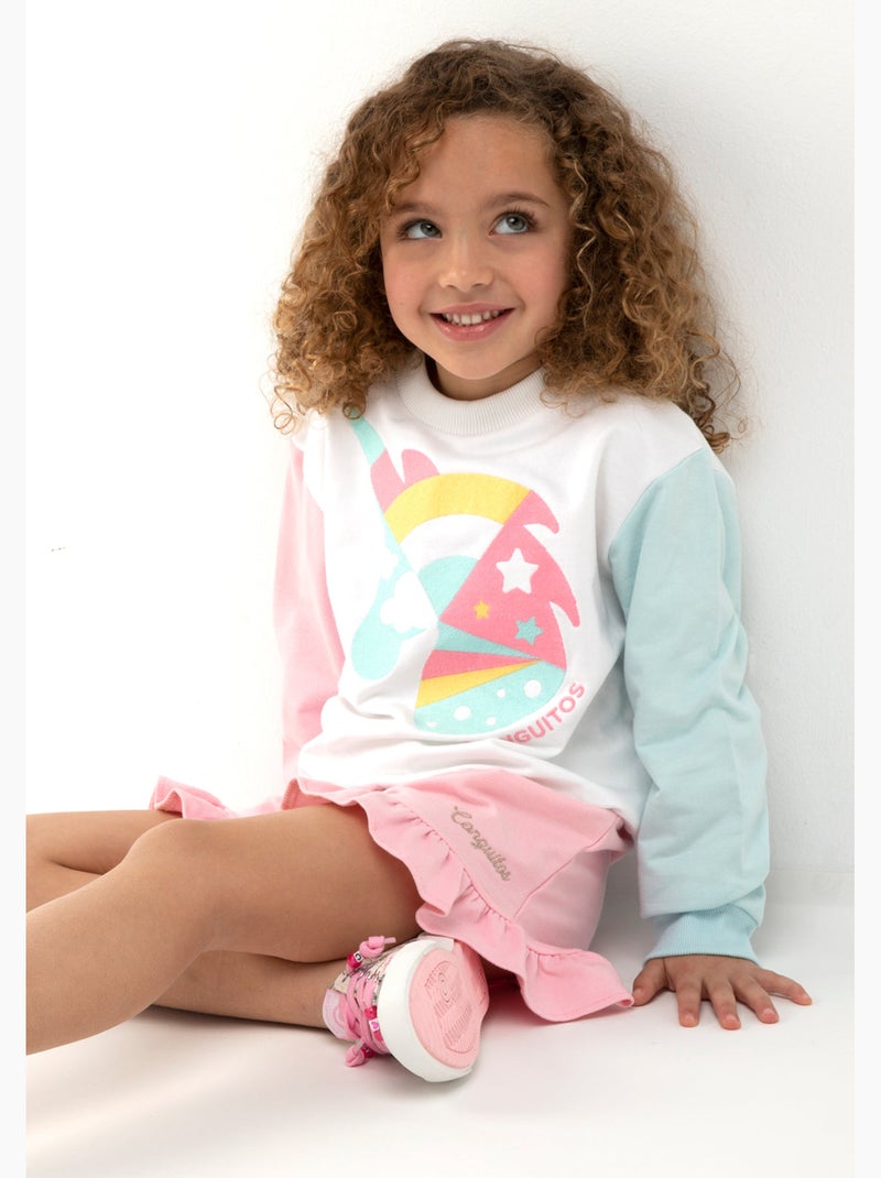 Sweat-shirt conguitos Blanc - Kiabi