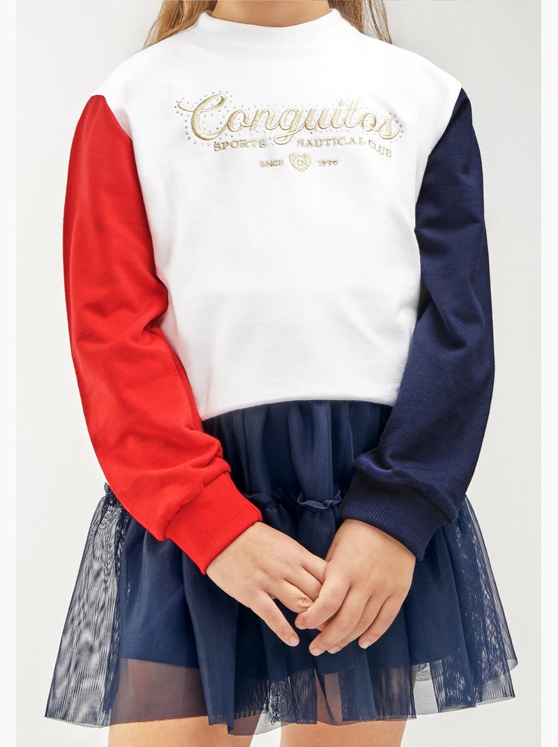 Sweat-shirt conguitos Blanc - Kiabi
